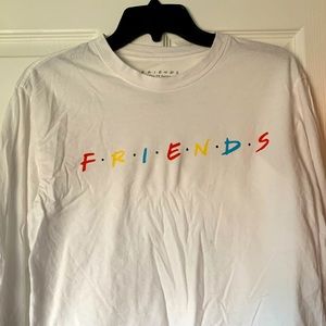 Friends Logo White Long Sleeve T-Shirt